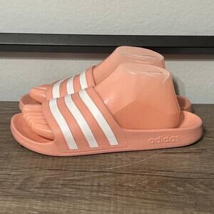 Adidas Slides Women's Sporty Comfort Recovery Sandals Size 9 Pink